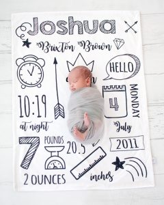 Something for Squirt personalised blankets