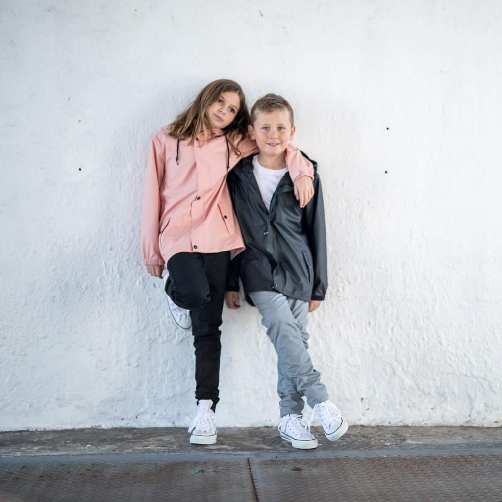 Crywolf waterproof jacket in pink and black