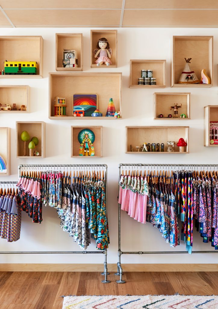 Rack of clothes in Oishi-m store