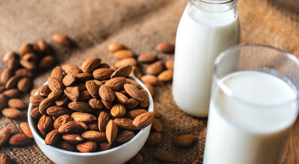 Almonds and almond milk