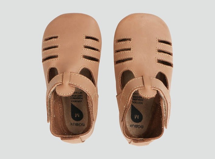 Bobux kids chase toffee shoes