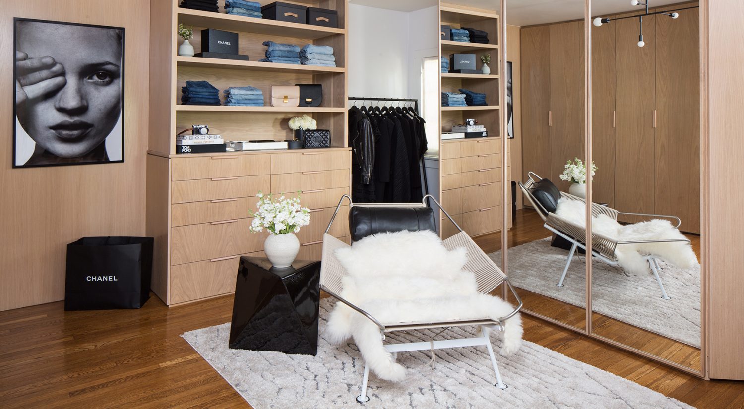 Beautiful walk in wardrobe by Lisa Adams