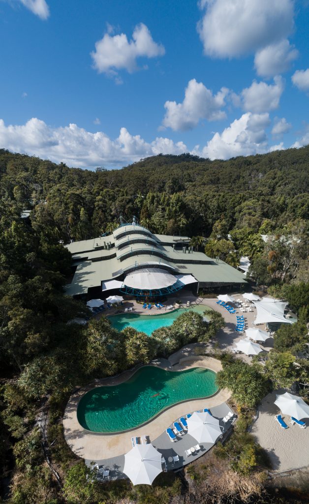 Kingfisher Bay Resort aerial view