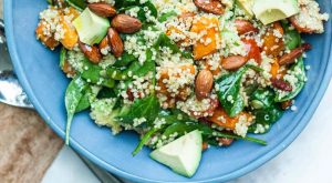 Whole Vegan Pantry Roast Sweet Potato quinoa and avocado Salad