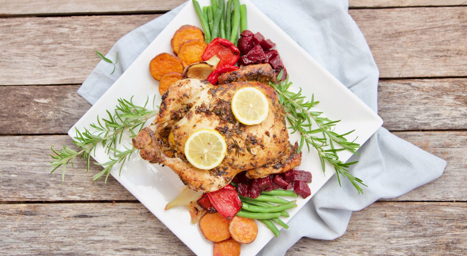 The Wholesome Child roast chicken in marinade