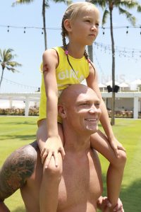 Michael Klim with daughter Frankie