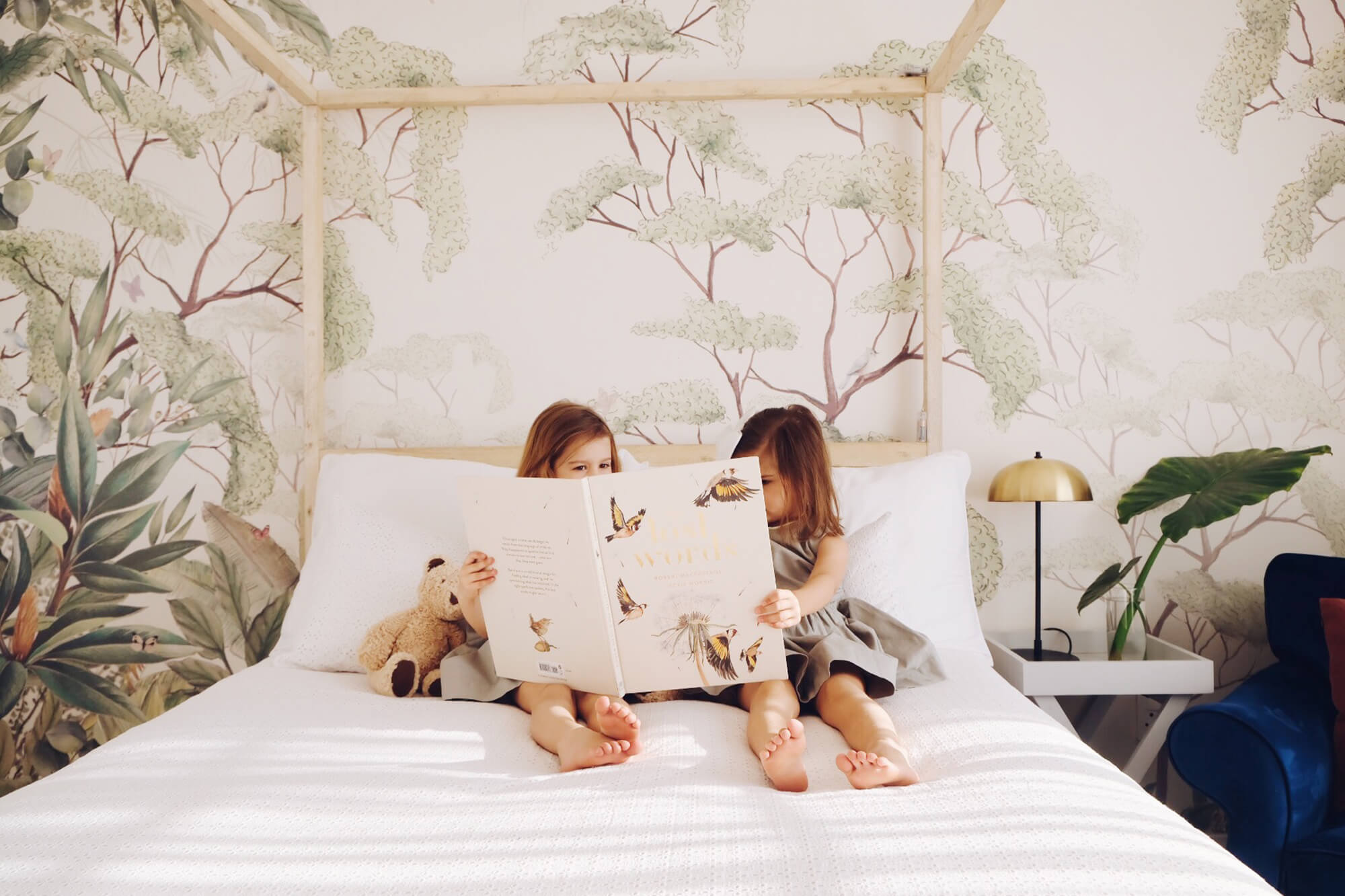 twin girls, anna and florence bedroom mama disrupt