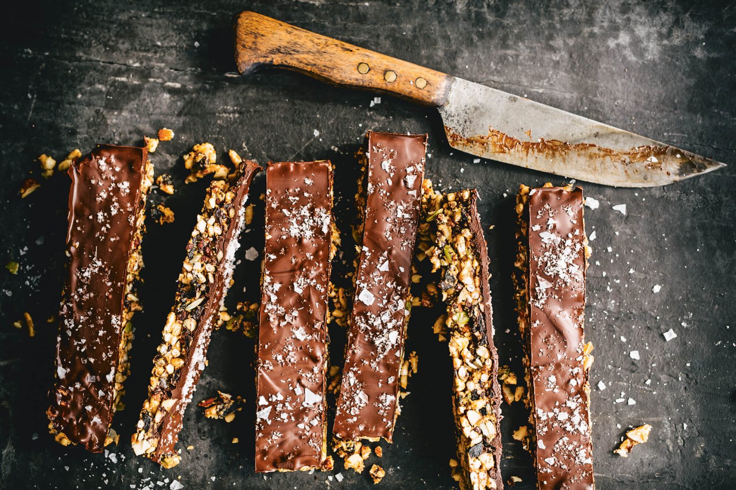 smoky chocolate cereal bars mama disrupt