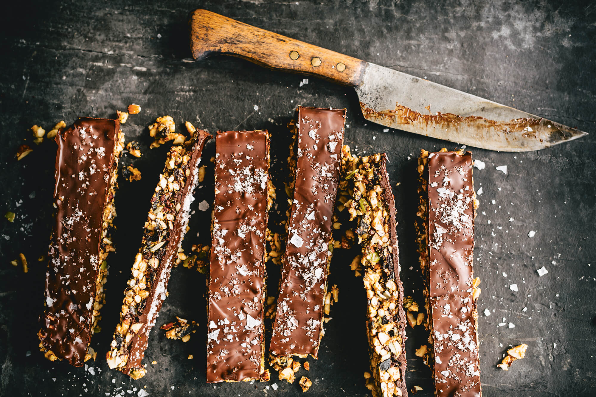 smoky chocolate cereal bars mama disrupt