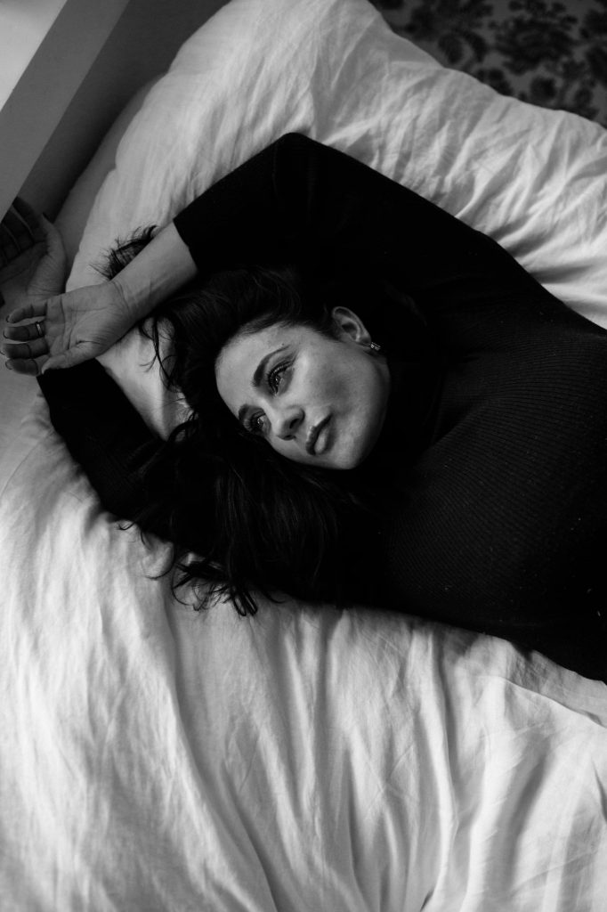birth doula Leah Patara wears black