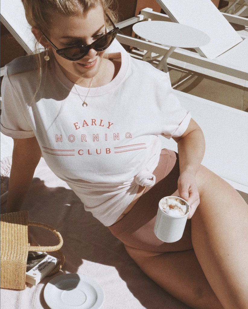 Early morning club t-shirt